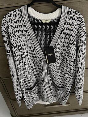 FENDI Cardigan Sweater Size 40EUR (Medium/Large)
